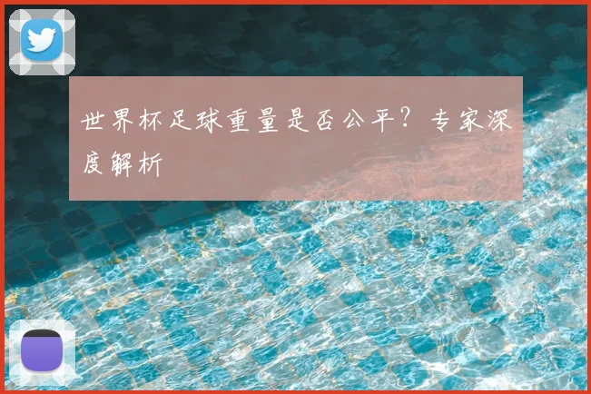 世界杯足球重量是否公平?专家深度解析